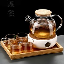 Warm tea oven candle household heating tea pot afternoon teapot cooking tea set