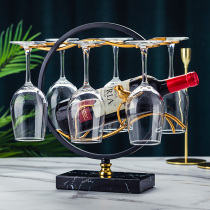 Creative wine cup holder upside down household goblet red wine rack wine bottle shelf ornaments modern light luxury hanging upside down