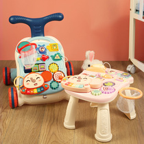 Childrens walker baby multi-function anti-rollover anti-o-leg trolley Baby three-in-one walker toy 7