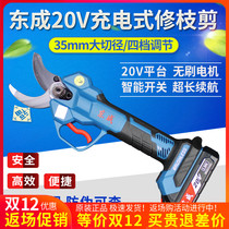 Dongcheng electric pruning shears 20V rechargeable pruning Machine shears branches Special Lithium electric garden tools DCYD35B