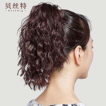 Wig female summer ponytail short long hair strap grab clip fake simulation hair curly hair high hair tail piece corn hot