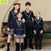 British childrens suit suit College style trendy single-breasted aristocratic kindergarten garden suit Handsome mens and womens suits