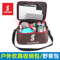 Mountain customer outside cooking utensils picnic bag stove set pot air tank anti-collision protection storage bag picnic tableware bag ice bag