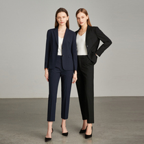 Extremely Minimalist Idea Professional Suit Suit Woman Superior Blue Civil Servant Interview Temperament Small West Suit Positive Dress