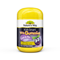 Australia imported Natures way jiasimin children black elderberry soft candy 60 tablets to improve immunity to prevent colds