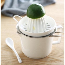 Ceramic juicer manual squeeze Fruit Lemon Orange juice squeezer baby juice Juice Cup household blemishes