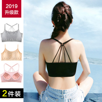 Beauty back sling Net red explosion underwear women sexy cross with summer bra gathering bottom vest wrap chest chest
