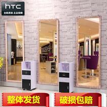 Hair cutting floor mirror hanging wall barber shop mirror cabinet integrated European Wall home mirror floor dance room Nordic