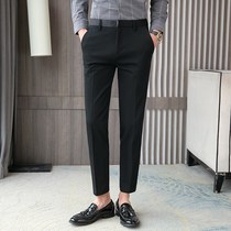 West pants men 2021 autumn and winter New Korean trend slim foot pants trousers mens hanging business casual pants