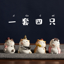Cute Kitty hand office interior decoration desktop jewelry girl desk creative Net red Forbidden City wind gift