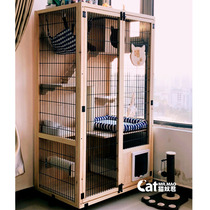 Cat Cage Big Cat Cage Villa Type Mega Free Space Cat Cage Home Solid Wood Cat Cage Three Floors Luxury