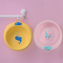 Tea Flower Basin Plastic Household Thickness Newborn Children Cartoon Basin Baby Wash and Butt Baby Basin