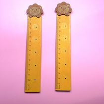 Primary school students with ruler 15cm wooden foreign trade stationery ruler Cartoon creative stationery cute ruler