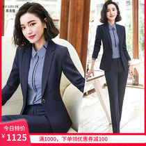 Kulod high end suit suit suit female Korean version of temperament fashion womens dress suit professional suit suit three-piece set