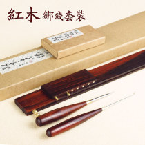 Clear Lake Red Wood Sub-Wire Ruler Pure Handmade Decoupled Sub-Wire Knotting Machine Fishing fishing Supplies Equipment