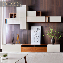 Furbus Italian minimalist modern TV cabinet wall cabinet combination living room wall cabinet Nordic style wall cabinet TV cabinet set