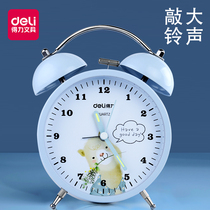 Daili children alarm clock loud sound alarm clock bedroom silent luminous students with cartoon lazy bedside clock simple