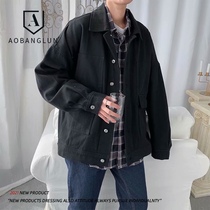 Autumn 2021 new casual port wind foreign trade jacket cardigan denim youth student loose jacket