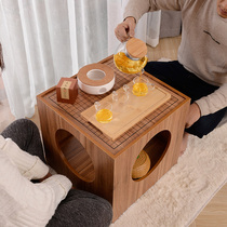 Floating window table small coffee table simple Japanese creative multifunctional sitting on the ground Kang table low Go chess table tatami table