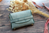 Cobbler Lao Wang seamless line version hand bag material bag handmade leather hand work DIY