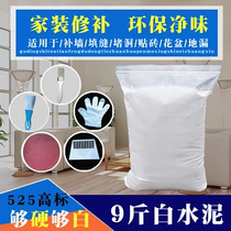 White cement waterproof tile joint toilet wall repair exterior wall white caulking quick-drying cement Beijing