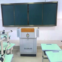 Steel channel podium multimedia podium reception desk