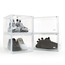 KIKS shoe box sneakers storage box 2 1 upgraded version transparent anti-oxidation acrylic sneaker Special 5 packs
