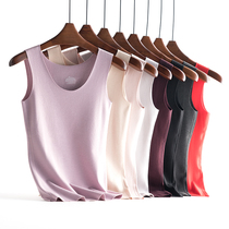 Winter warm vest womens underwear thickened with velvety broadband tight body no-mark velvet heating fiber cotton undershirt