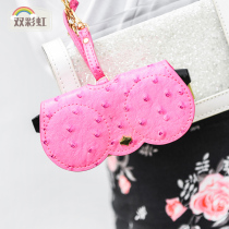 Portable cute glasses case ins fashion glasses bag Sunglasses protective cover Girls eye clip mens sunglasses bag