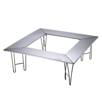 CAMPINGMOON outdoor camping stainless steel burning table barbecue table barbecue table detachable folding table