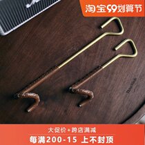 Thous Winds outdoor luxury light extravagant camping retro brass leather camping light adhesive hook ceiling stick adhesive hook