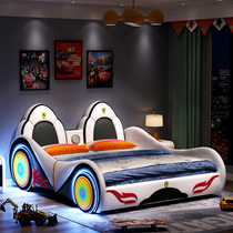 Solid wood children bed boy bed single bed with guardrail student bed car bed childrens room boy bed childrens bed