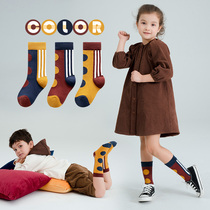 Childrens socks Cotton Spring and Autumn style ins Korean autumn and winter boys and girls stockings