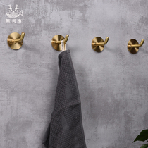 There is no door Hook tile single punch-free porch brass wardrobe clothes hat adhesive hook shoe cabinet coat hook