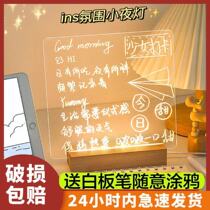 Small Blackboard Pendulum Stall Commercial Desktop Vertical Handwriting Board Billboard shop Night Market menu Showcases Shelf Message Board