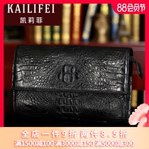 KAILIFEI 2018 casual mens crocodile leather handbag clutch large capacity business mens clutch