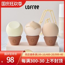 (6 pack) Lofree Lofree beauty eggs do not eat powder makeup eggs dry and wet sponge powder puff air cushion
