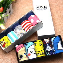 Pure cotton mens youth boxer briefs Mens cute cartoon girl student Cotton lady triangle anime couple