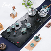 Stone tea tray Wujinshi tea table boiled water Tea Tea set set simple induction cooker integrated natural whole Stone
