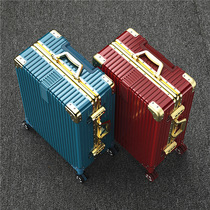 Aluminum frame trolley case Female student luggage hard case 24 inch universal wheel travel code small boarding box male 26 durable