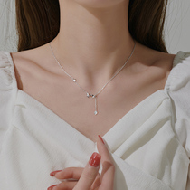 Sterling silver butterfly necklace female summer 2021 new fairy air cold wind light luxury niche pendant design sense choker
