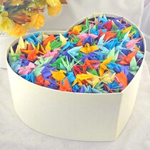 1000 thousand Paper Crane Origami finished love gift box glass bottle set material package pure handmade Valentines Day