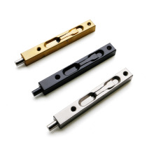 Bolt cassette stainless steel concealed double open primary and secondary door lengthened door latch door insert door pin lock gold black 6 inches
