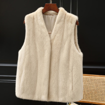 Mink fur fur 2021 new mink vest women winter short whole Marten coat real fur young fur coat