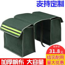Small electric bicycle hanging bag mini motorcycle side bag calf bag waterproof Oxford cloth reflective strip side bag
