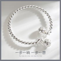 Chow Tai Fook Huanmei 999 sterling silver bracelet step by step one ring Palace Bell Bell bracelet birthday gift for girlfriend