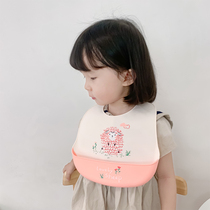 Wallaby Babu baby eating bib summer silicone waterproof feeding baby food complementary food bib children bib