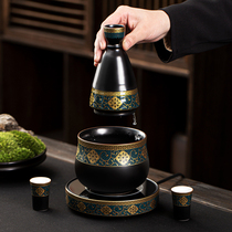 The house wine wine set wine glass hot wine pot hot wine cooking wine wine cooking device slightly drunk National Wind