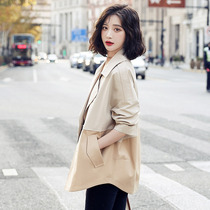 Brand high-end short Casual Loose Windsuit Women 2022 This year Popular Spring and Autumn New Little Collision Color Jacket