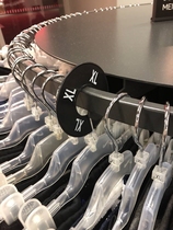 Clothes size buckle code letter display rack size card size ring size code ring shop clothing label number clothing sub-code label